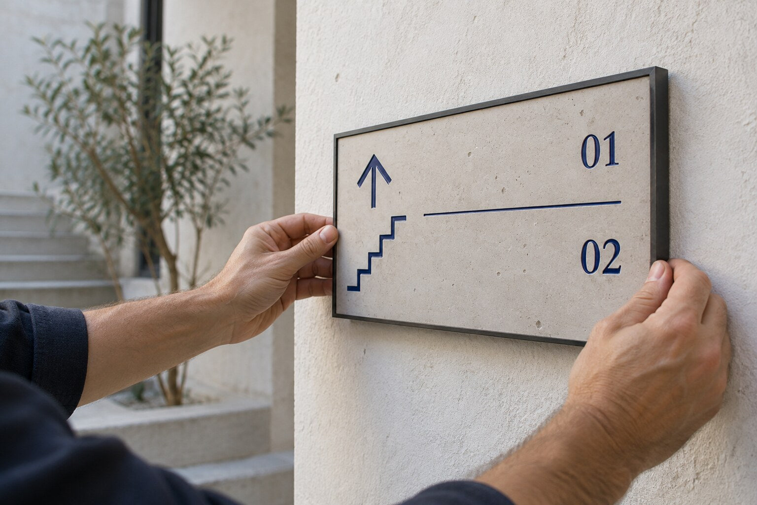 An opened presentation box containing a coherent visual identity system