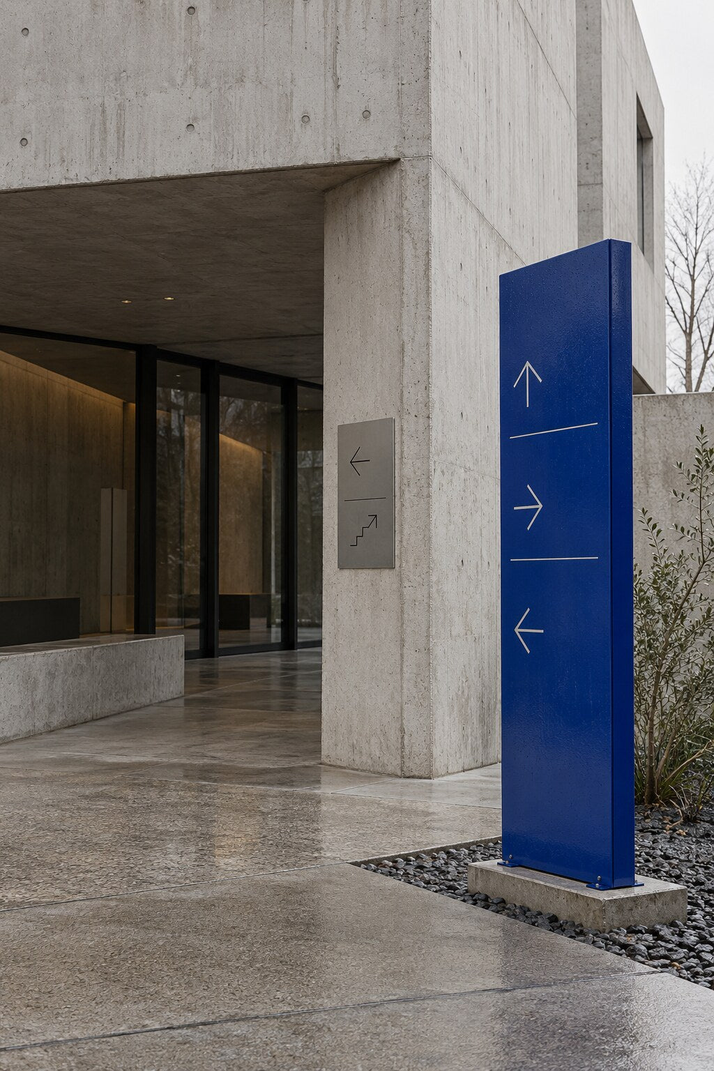 Concept study using signage and spatial graphics
